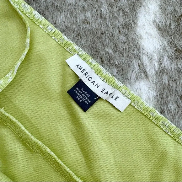 AE American Eagle Babydoll Mini Mesh Dress - Picture 3 of 13